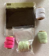 Stampin' Up-4 Spools Thick Baker's Twine 1 New  10 Yds Scalloped Tulle Ribbon