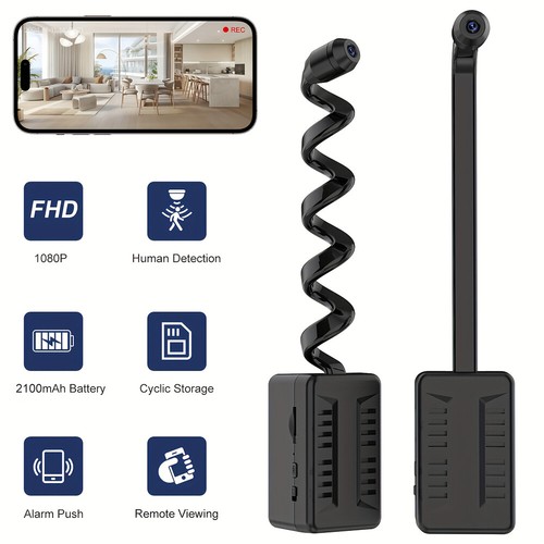 1080P Mini Security Camera DIY Wireless WiFi Indoor Home Security Motion Cam - Picture 5 of 24