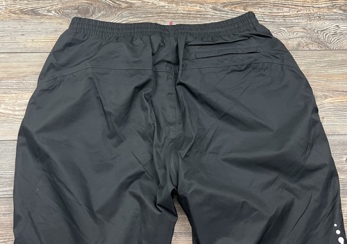 Road Runner Pro Velocity Wind Pants Mens L Running Black Zip Leg Water Resist - Picture 9 of 17