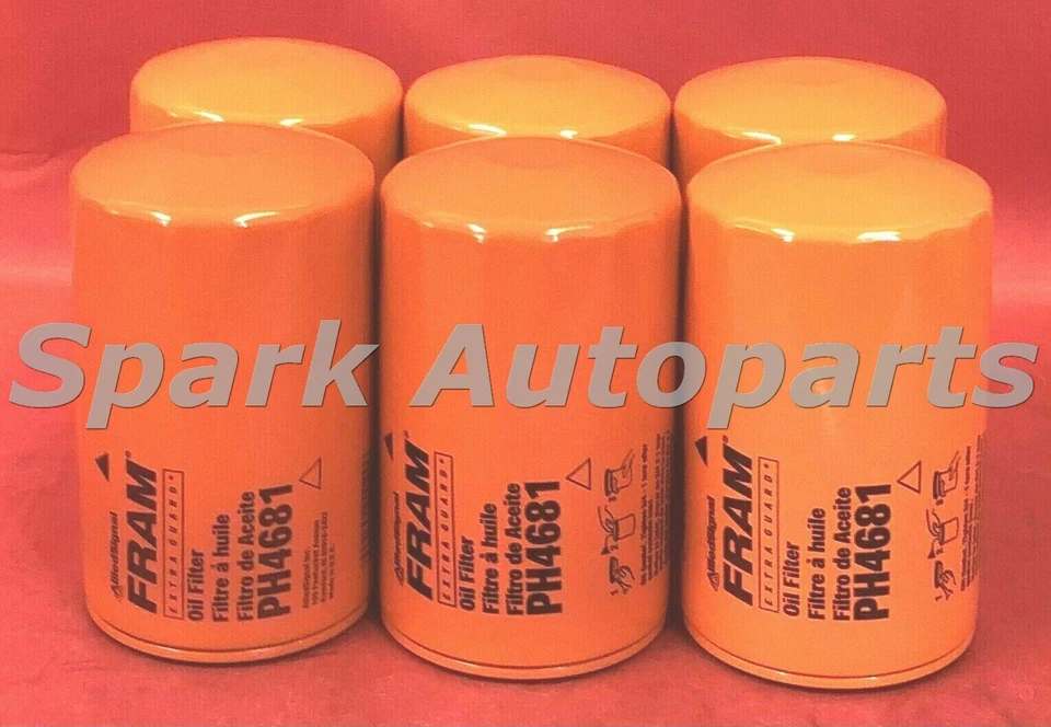 Case of 6 Engine Oil Filter FRAM PH4681 For BMW 325i, MERCEDES-BENZ	190E, 260E - Image 2 of 3