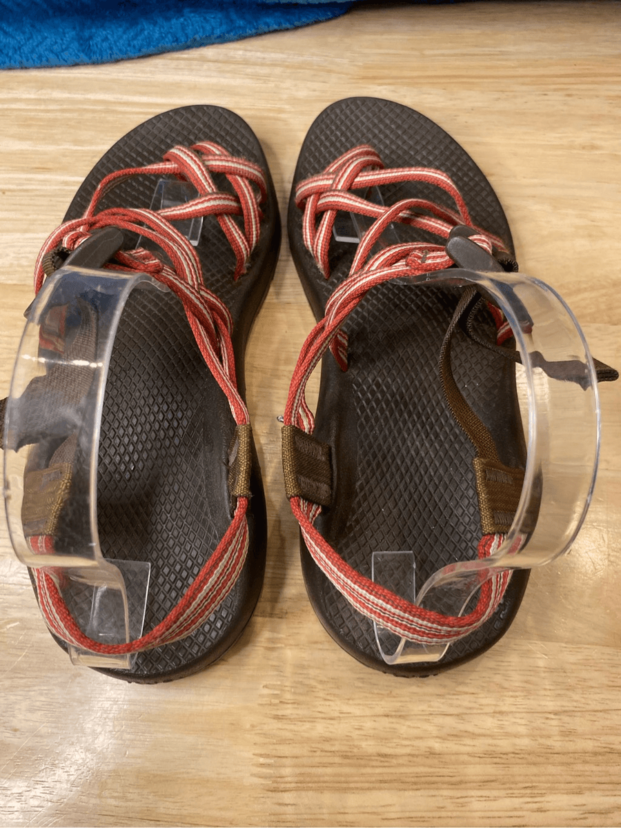 Chaco ZX2 brown red strappy active sandals | eBay