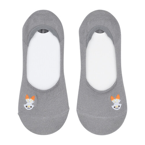 Pokemon Center Socks for Women 23 - 25 cm 1 Pair Cover socks Scorbunny Gray - Bild 1 von 6