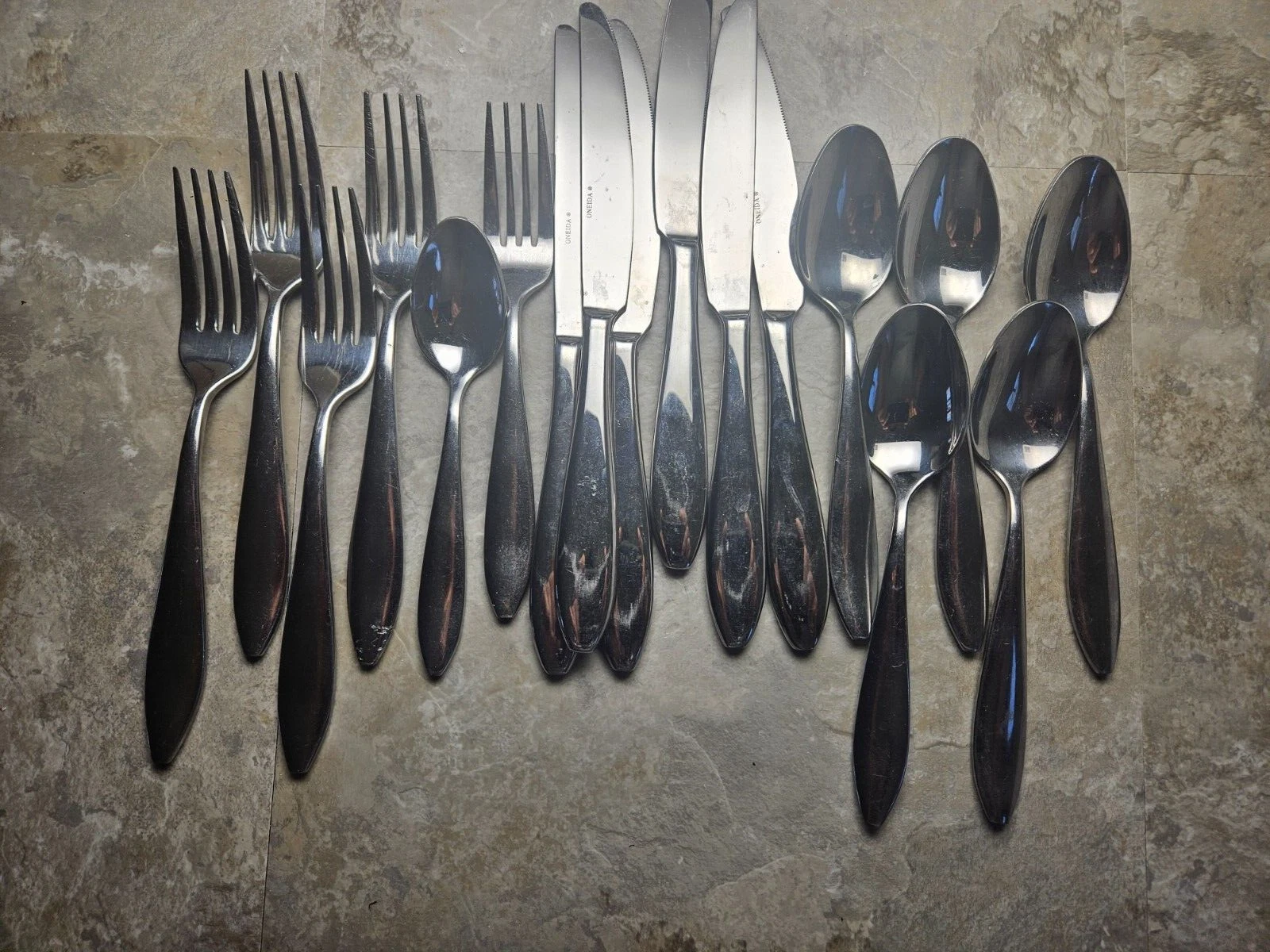 Comet by Oneida 17 piece Lot of Stainless Flatware