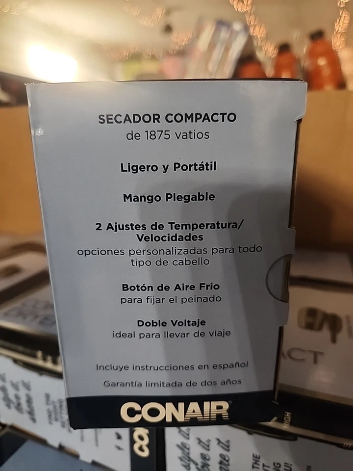 Conair Compact Dryer 1875 Watt Lightweight, Folding & Portable Travel Brand New! - Image 2 of 4