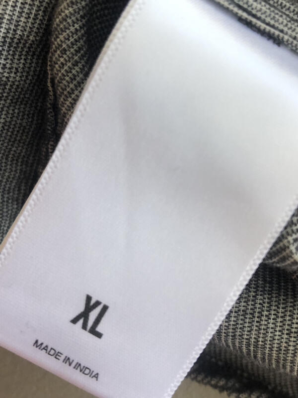 EXPRESS  NWT Button-Down Black Gray Cordurory Cot… - image 8