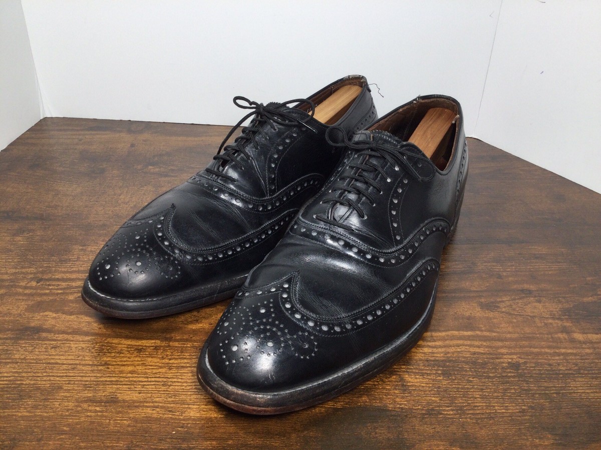 Allen Edmonds Boulevard Wingtip Oxford Black Cordovan 11 D Vtg