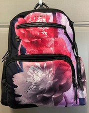 Tumi Harriet Laptop Backpack Black Gallery Floral Travel Carry-on Bag New