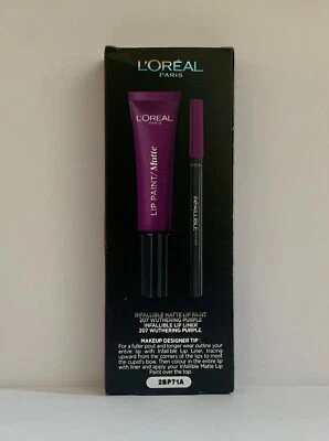 L'ORÉAL L'OREAL INFALLIBLE LIP PAINT KIT MATTER LIPPENSTIFT & LIPLINER - WUTHERING PURPLE