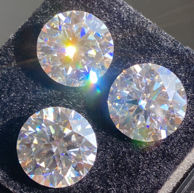 Brilliant, Moissanit 6,5mm, 1,0 Carat, Ct , Farbe D, Excellent Cut, Zertifikat