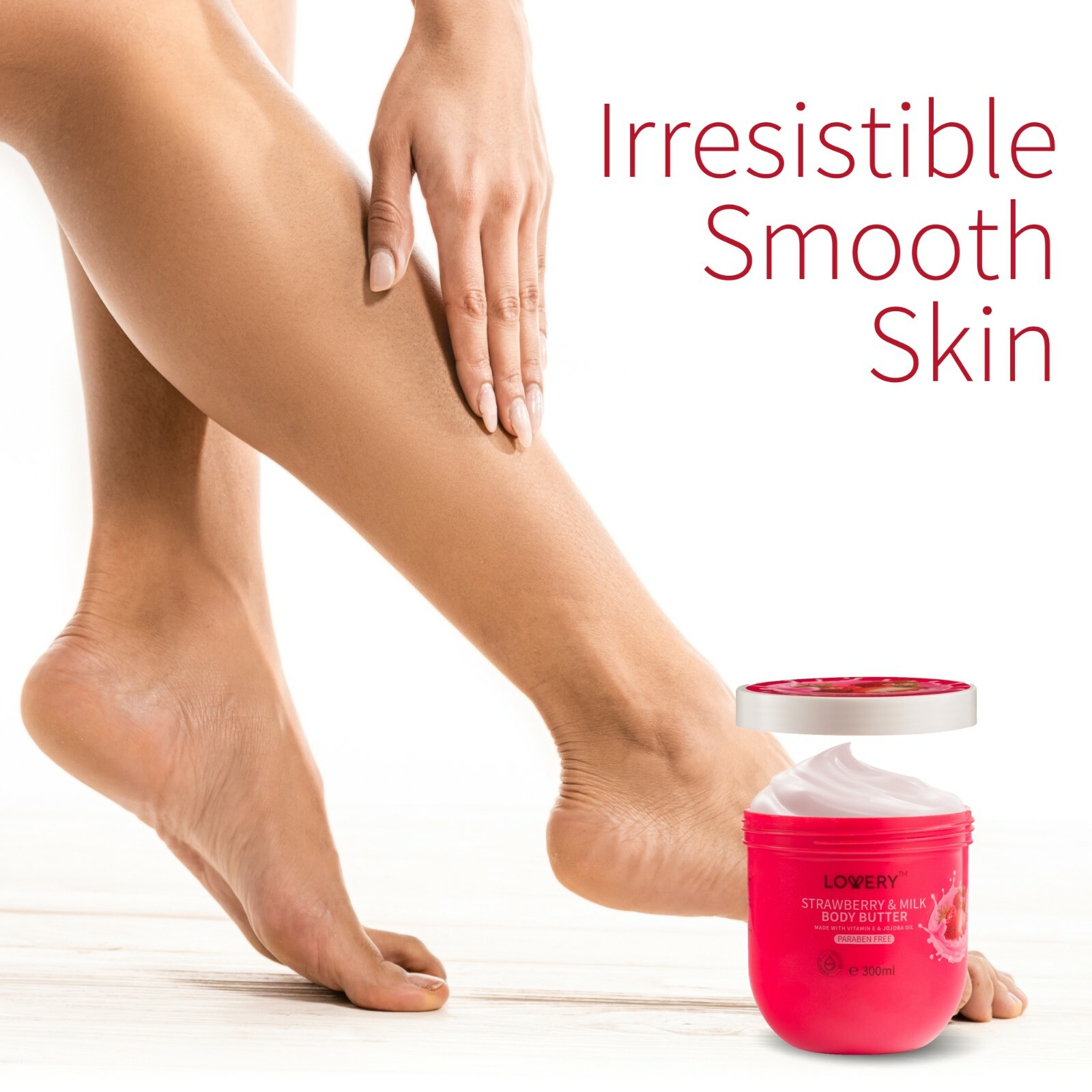 Lovery Strawberry Milk Whipped Body Butter - 2-Pack Ultra-Hydrating Body Cream