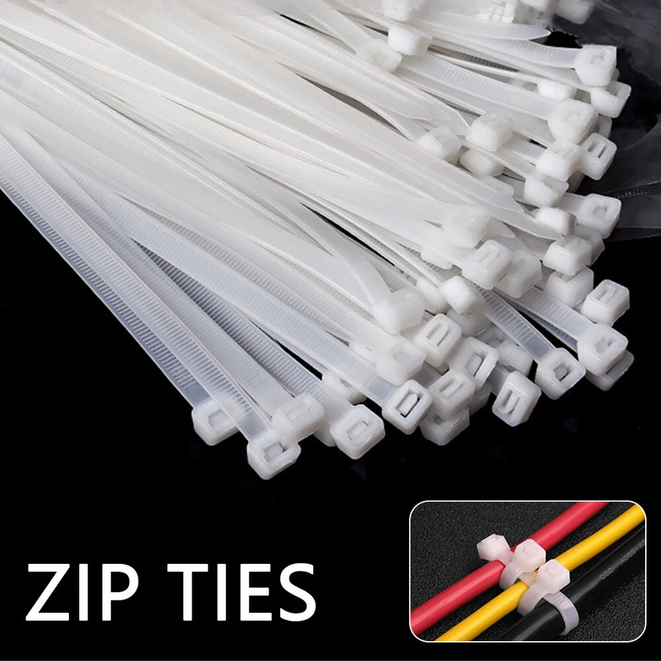 Cable Ties Zip Ties Nylon UV Stabilised 100-1000x Bulk Black Cable Tie AU STOCK - image 2 of 4