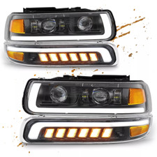 Upgraded Led Headlight Dot Bumper Lamps Fits 99-02 Chevy Silverado 00-06 Tahoe Upgraded Led Headlight Dot Bumper Lamps Fits 99-02 Chevy Silverado 00-06 Tahoe