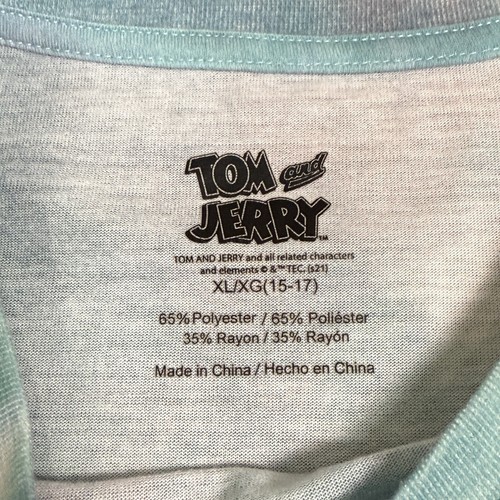 TOM &JERRY T Shirt Youth XL 15-17 Cartoons Warner Bros Cat Mouse Tie Dye - Picture 5 of 5