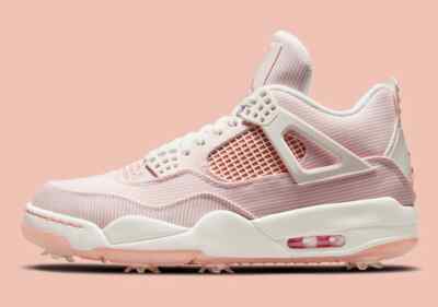 New Nike Air Jordan 4 IV Golf NRG SZ 8.5 Pink Apricot CZ2439