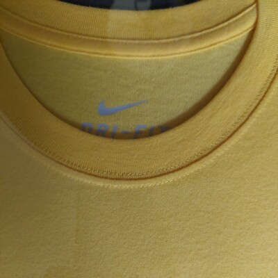 NIKE Livestrong Mens 'Lone Bicycle' Framed Yellow T-shirt Lance