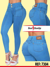 Jean's Colombianos Cintura Alta levanta cola butt lifter high waist faja 7304