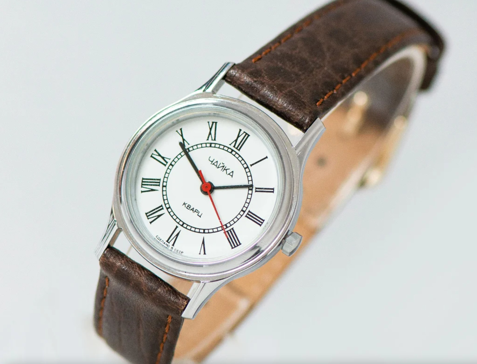 Unused quartz watch for women CHAKA NOS Roman numerals dial