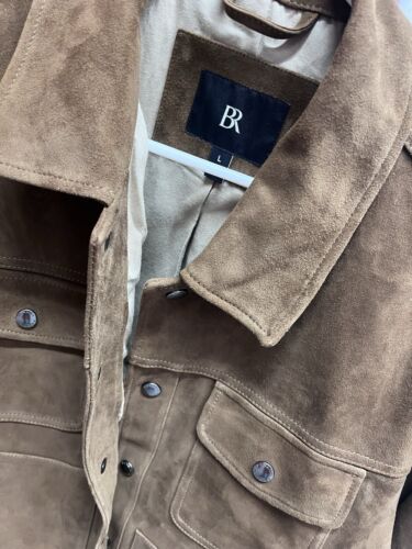 Banana Rebublic Heritage Suede Expedition Jacket - Men's Large ~ $600.00 440354 - Picture 2 of 5