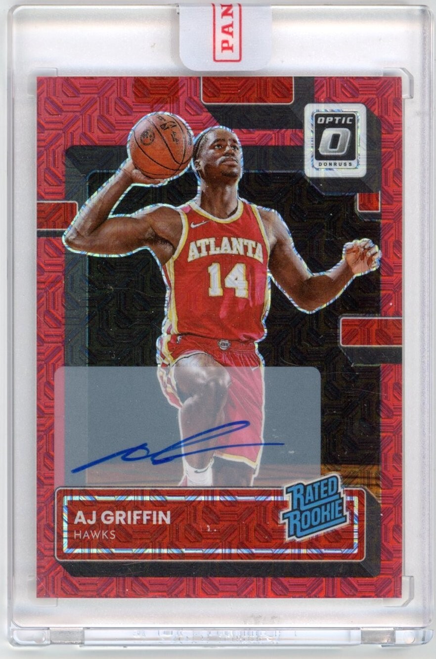 AJ Griffin 2022-23 Panini Donruss Optic Rated Rookie Choice Mojo Auto RC #204