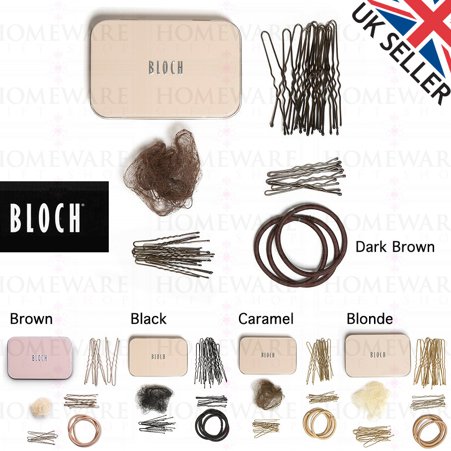 KIT DE PELO DE BAILE DE BALLET PARA NIÑAS BLOCH EN LATA REGALO ESENCIAL A0801