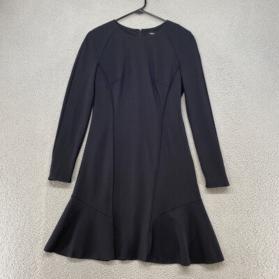 theory seam sculpt precision ponte mini dress size 8 black classic lbd sleek nwt (326539417445), theory seam sculpt precision ponte mini dress size 8 black classic lbd sleek nwt (326539417445),