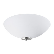 Traditional Satin Nickel Flush Wall Uplighter with Opal Swirl Glass Diffuser ...
