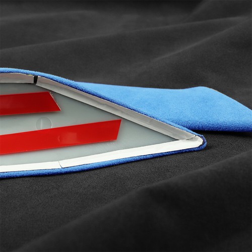 Suede Blue GPS Navigation Central Control CD Panel Trim For Ford Mustang 2015-23 - Picture 10 of 12