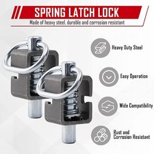 2Pack SPARKWHIZ Universal Spring Trailer Gate Weld-On Spring Latch Lock Assembly