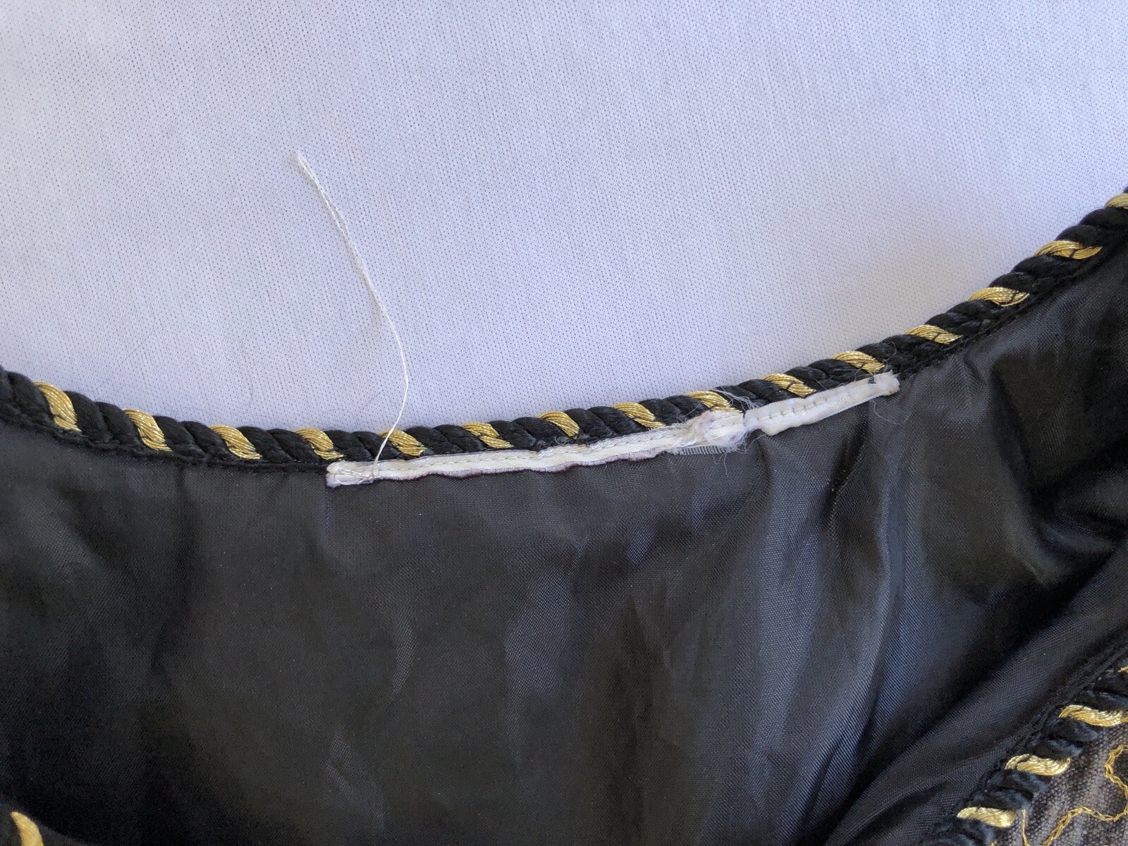 Vtg Colorful Patchwork Button Front Jacket Unbran… - image 10