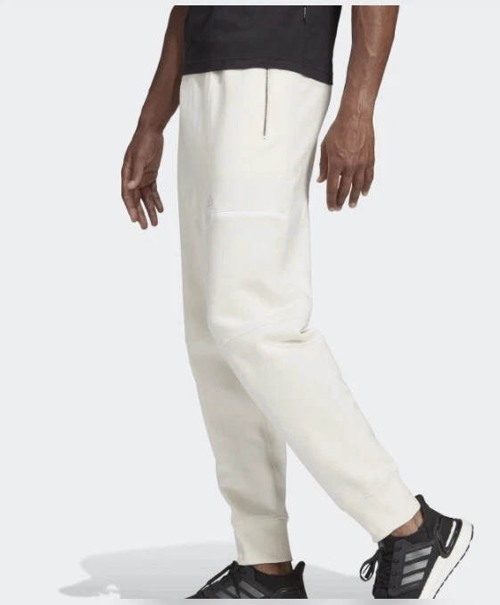 Adidas ZNE pantalon de piste lourd joggeurs pantalon de survêtement crème blanc GH6839 taille XX LARGE