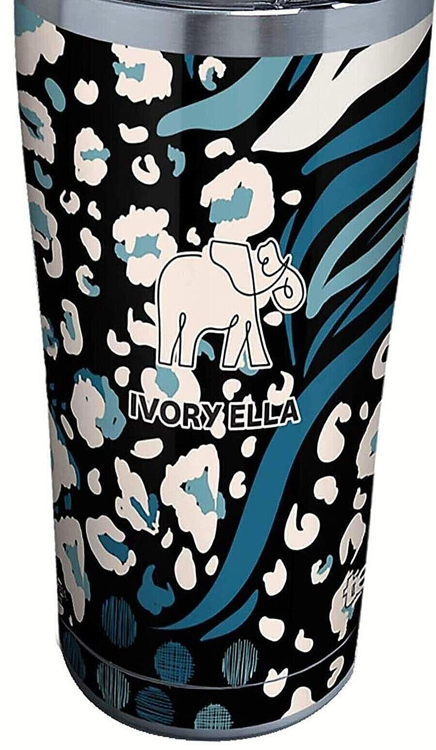 Ivory Ella Tervis Tumbler 20Oz WILD CHILD Elephant Stainless