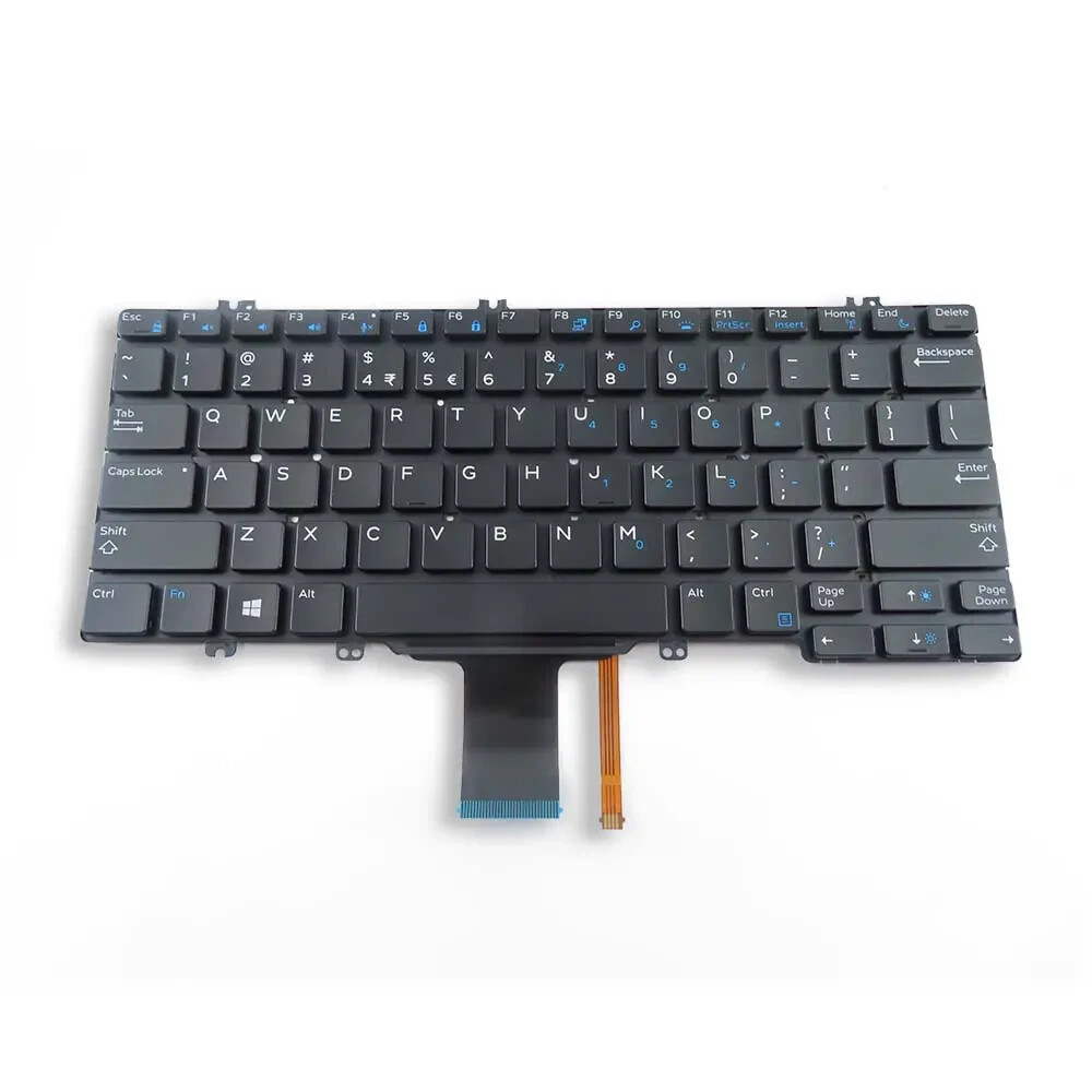 US Backlit Laptop Keyboard Assembly for Dell Latitude 7280 7290 7380 7389 7390