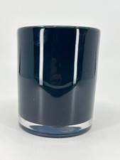 1999 IKEA BLANDANDE Dark Green Blue Candle Holders Vase 4"H Cylinder Shape VTG