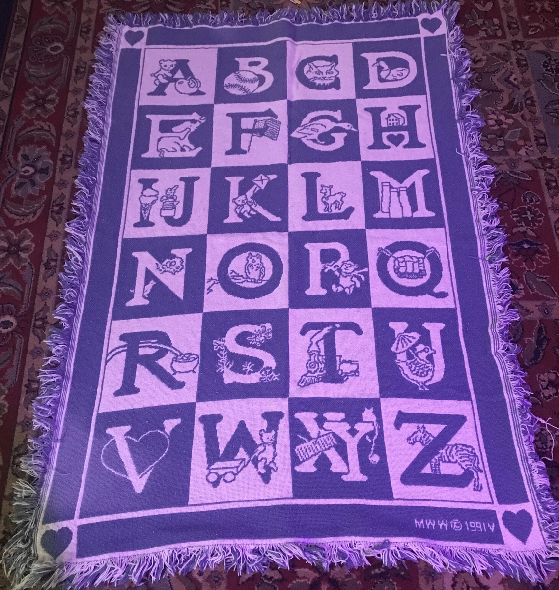 Alphabet blanket sale
