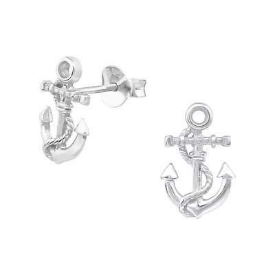 1 Paar Ohrstecker 925 Sterling Silber mit Anker - Bild 1 von 2