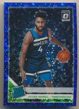 JAYLEN NOWELL #155 2019-20 Donruss Optic FAST BREAK BLUE PRIZM RC 12/50 TWOLVES