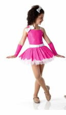 Child XS CANDY Ballet Tutu Mitts Included Dance Costume PINK