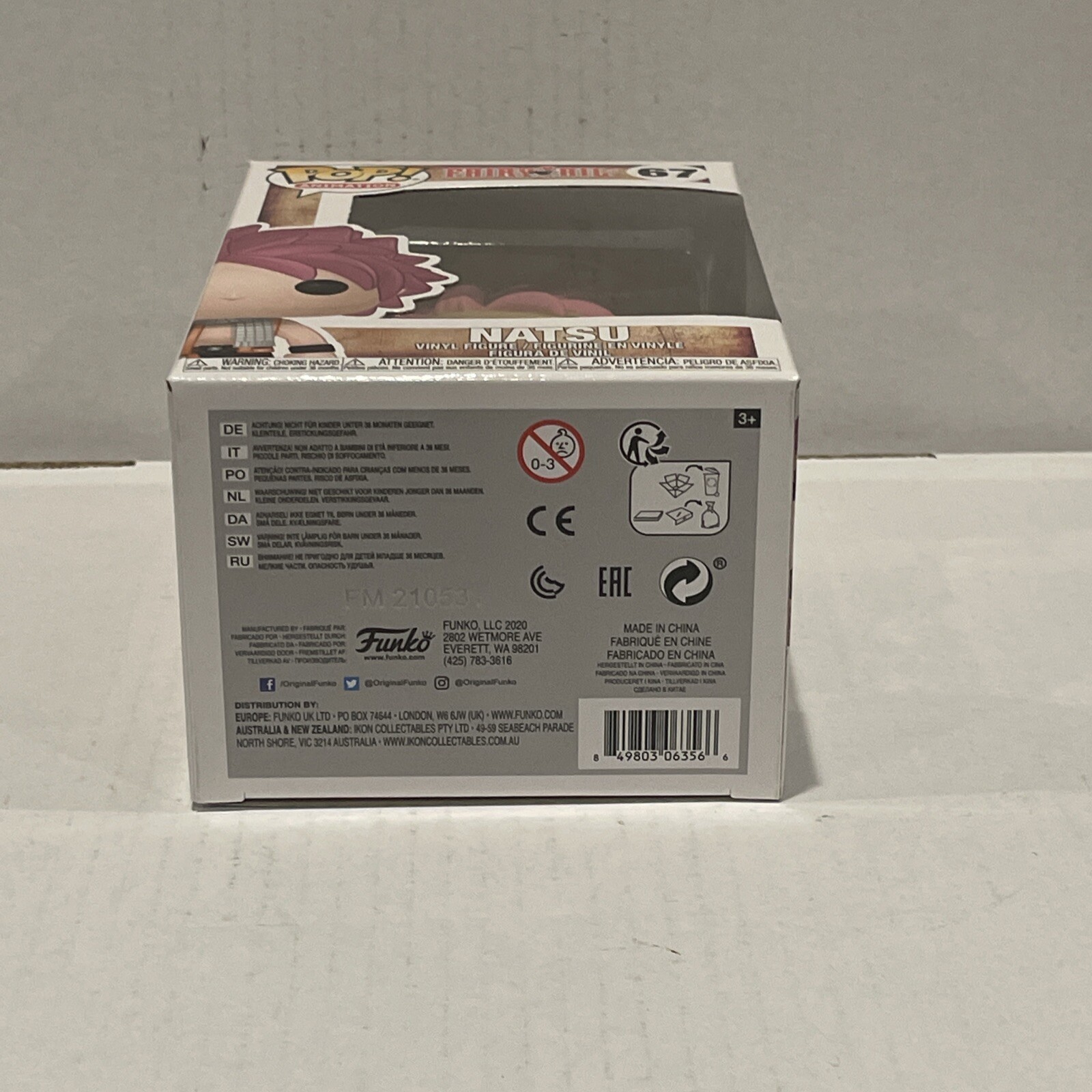 Funko Pop! Animation Fairy Tail Anime Natsu Vinyl Figure #67   +7