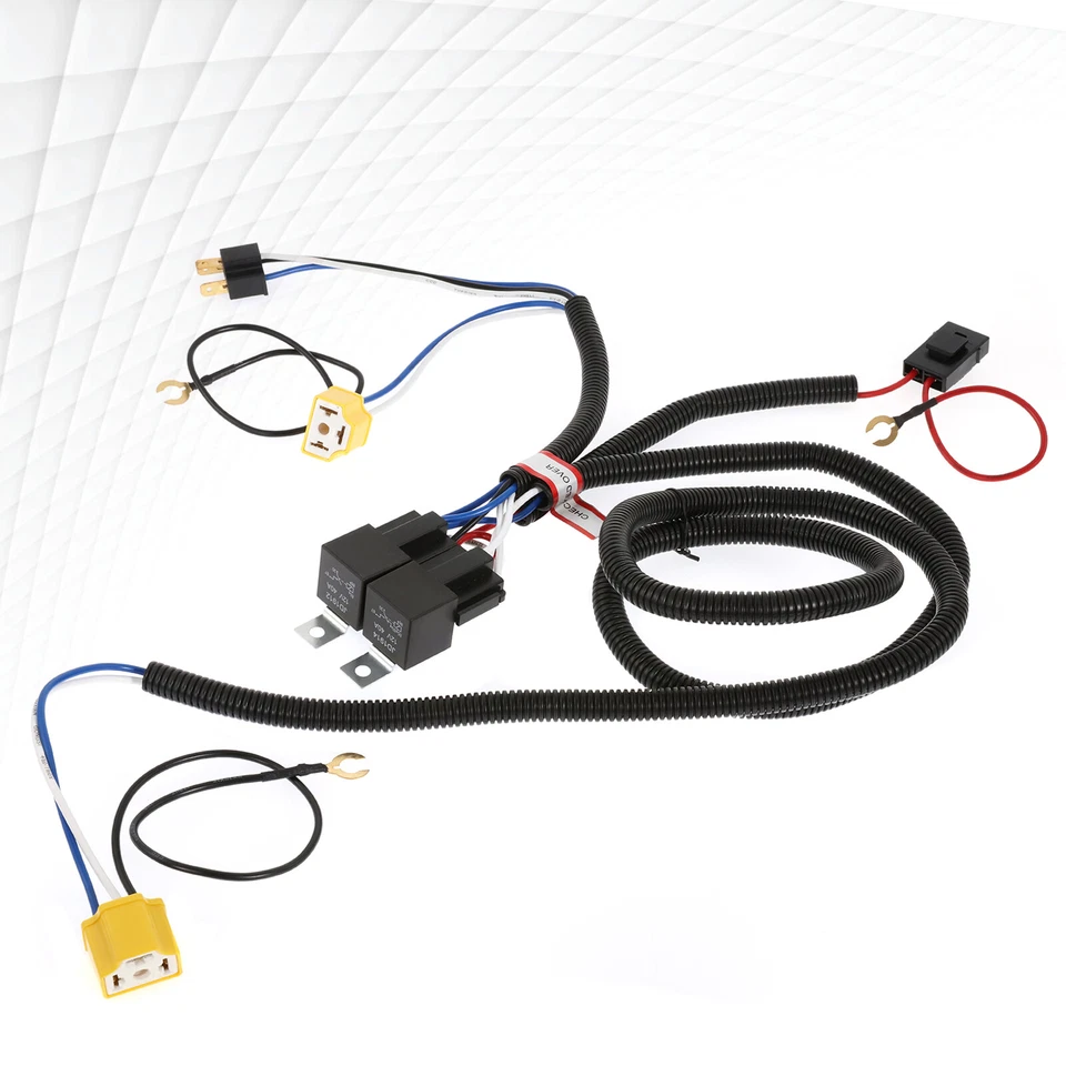 H4 LED Headlight Brightness Intensifier Wiring Harness For Chevy Corvette C1 C2 - Image 4 of 4
