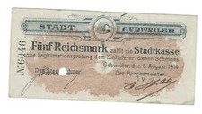 Gebweiler - Stadt ( Elsass ) - 5 Reichsmark   - Die&szlig;ner 110
