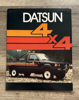 Datsun 720 4x4 Pickup Truck Folder Vintage Paper 70s 80s Portfolio