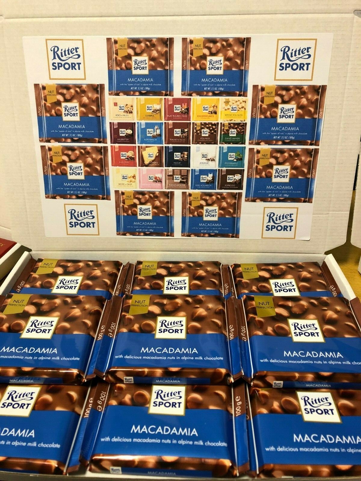 Ritter Sport Gift Box Hamper Valentine Chocolate Assorted Fathers Day