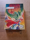 Dragon Warrior NES Authentic Tested Works. damaged box and stickers on cartridge