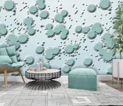 3D Molecular Map K6203 Wallpaper Mural Self-adhesive Removable Sticker Kay