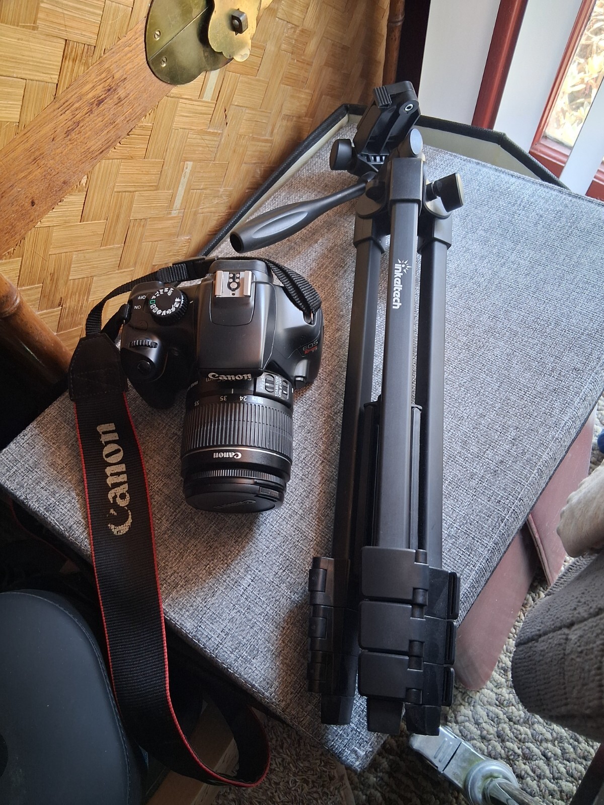 Canon EOS Rebel T7 24.1 MP Digital SLR Camera - Tripod included