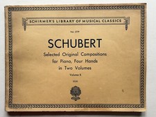 SCHUBERT Selected Original Compositions for Piano Vol 2. Schirmer sheet music