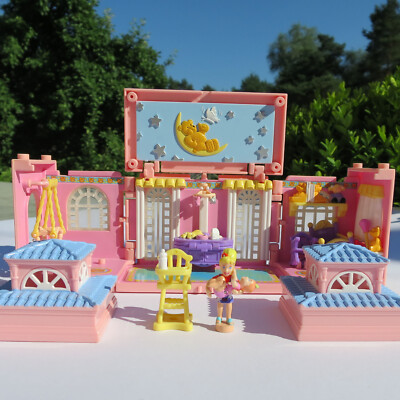 Mini Polly Pocket Babyzimmer Puppenhaus dream builders nursery 100%  Bluebird