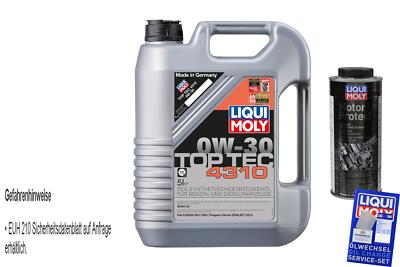 5L LIQUI MOLY Top Tec 4310 0W-30 Motoröl Motorenöl MotorProtect Additiv