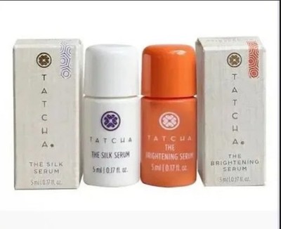 Tatcha The Silk Serum & Brightening Serum MINI Samples - 0.17 oz Each