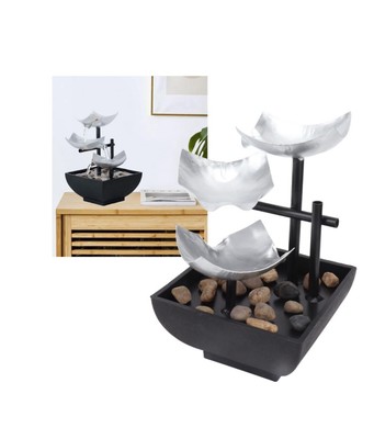 Tabletop Water Fountain Indoor Waterfall Zen Relaxation Tranquil Spring Garden